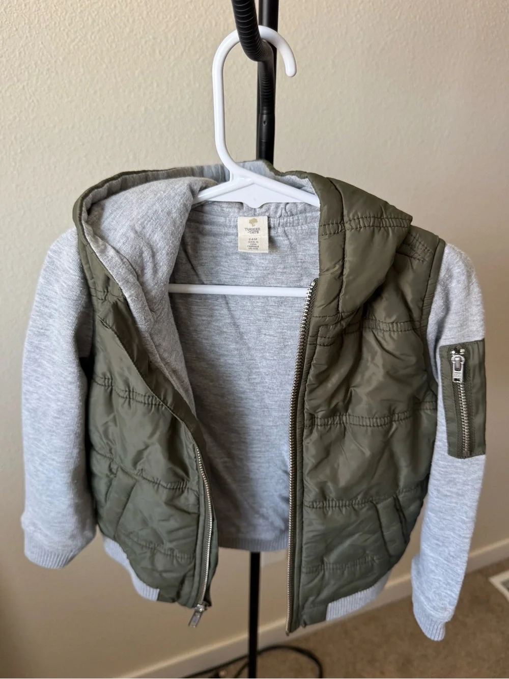 Tucker + Tate Kids’ Olive Green Mixed Media Jacket
